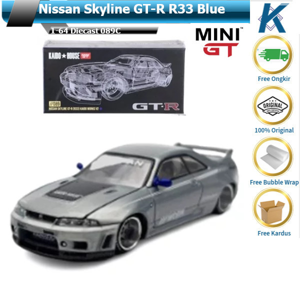 Mini GT X Kaido House Nissan Skyline GT-R (R34) Nismo In Blue KHMG055 – Rocketbox Diecast Warehouse - Foto 6