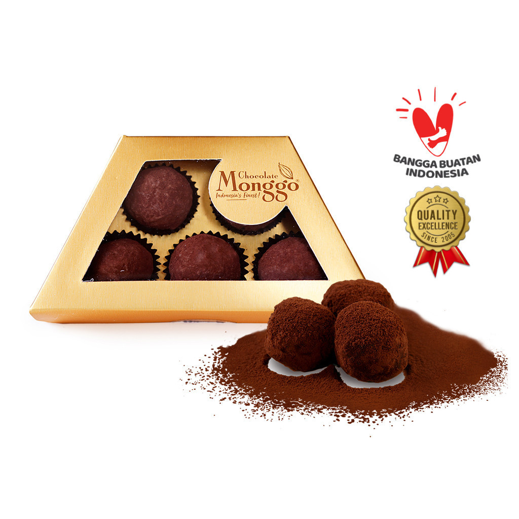 Jual Chocolate Monggo | Truffle Classic Dark Chocolate & Ganache 5pcs ...