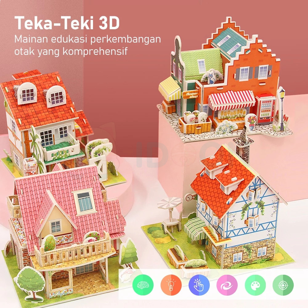 Jual Puzzle 3D Rakitan Foam DIY Bongkar Pasang Busa Mainan Kreatif Anak ...