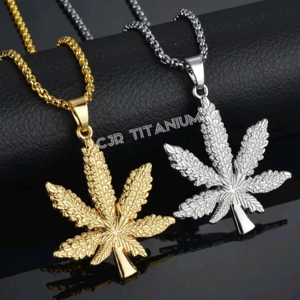 Jual KALUNG ROLLO-LIONTIN DAUN MAPLE-PRIA DAN WANITA-BAHAN TITANIUM ...