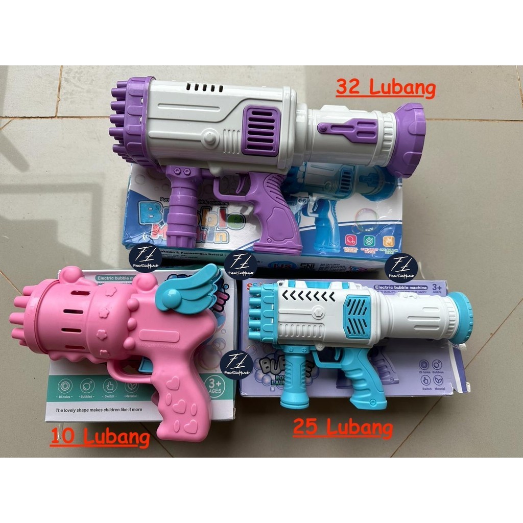 Jual Mainan Anak Tembakan Gelembung Pistol Gelembung Bubble Gun Bubble ...