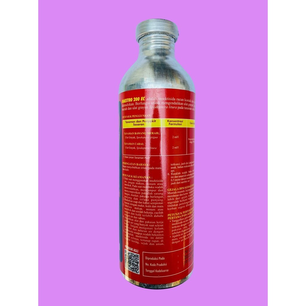 Jual Insektisida untuk ulat grayak MAESTRO 200EC dari Global Agrotech ...