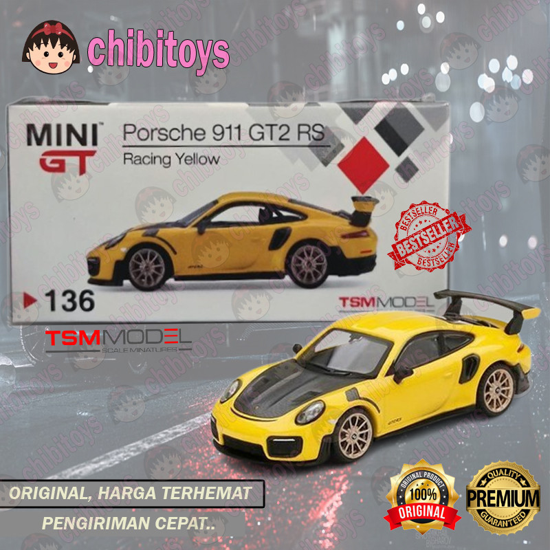 Jual Mini GT Porsche 911 GT2 RS Racing Yellow Original Miniscale