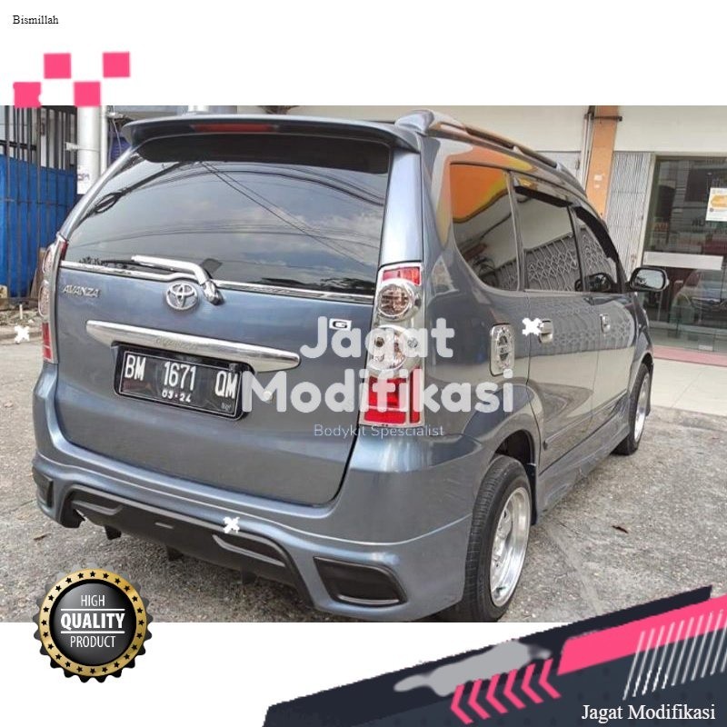 Jual Paket Upgrade Bodykit blakang avanza xenia model yaris Top Bodykit