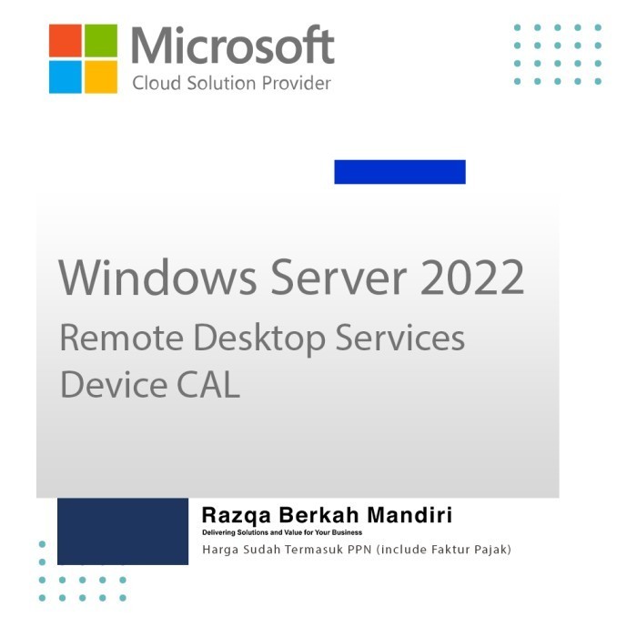 Jual Windows Server 2022 RDS 1 Device CAL CSP (DG7GMGF0D7HX) Shopee