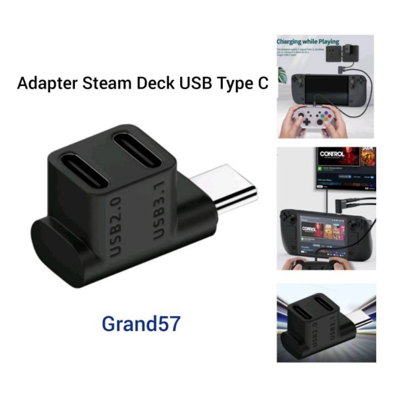 Jual Adapter Converter Steam Deck ROG USB Type C 3.1 2.0 Type-C ...