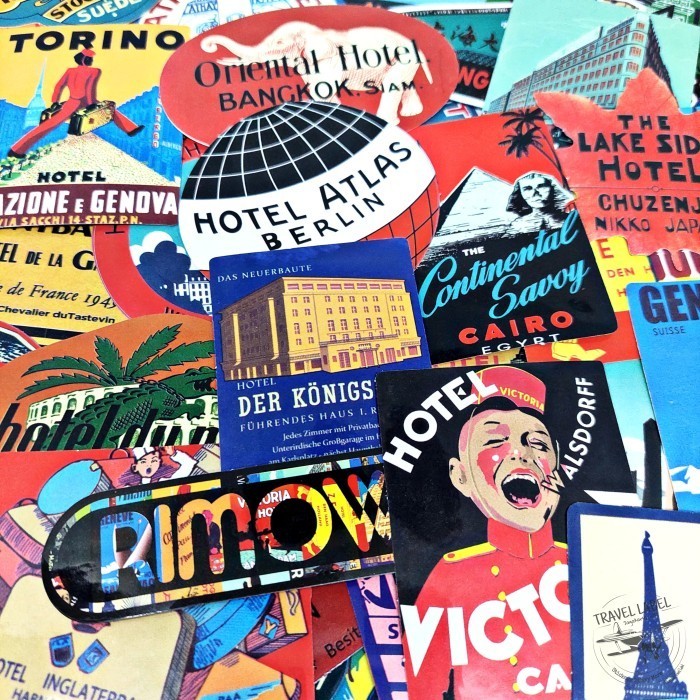 Jual Sticker Stiker koper 50 Pcs : Retro Hotel Collection II Travel ...