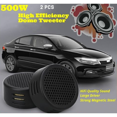 Jual SMART Tiaoping Speaker Mini Dome Tweeter Mobil HiFi 500W 2 PCS ...