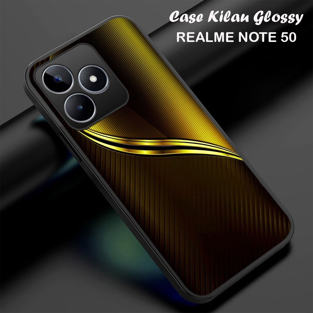 Jual Case Kilau Glossy - REALME NOTE 50 Fashion Casing CORAK - Bumper ...