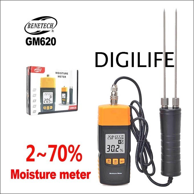 Jual Moisture Meter GM620 Wood Kayu Paper Kertas MC Tester