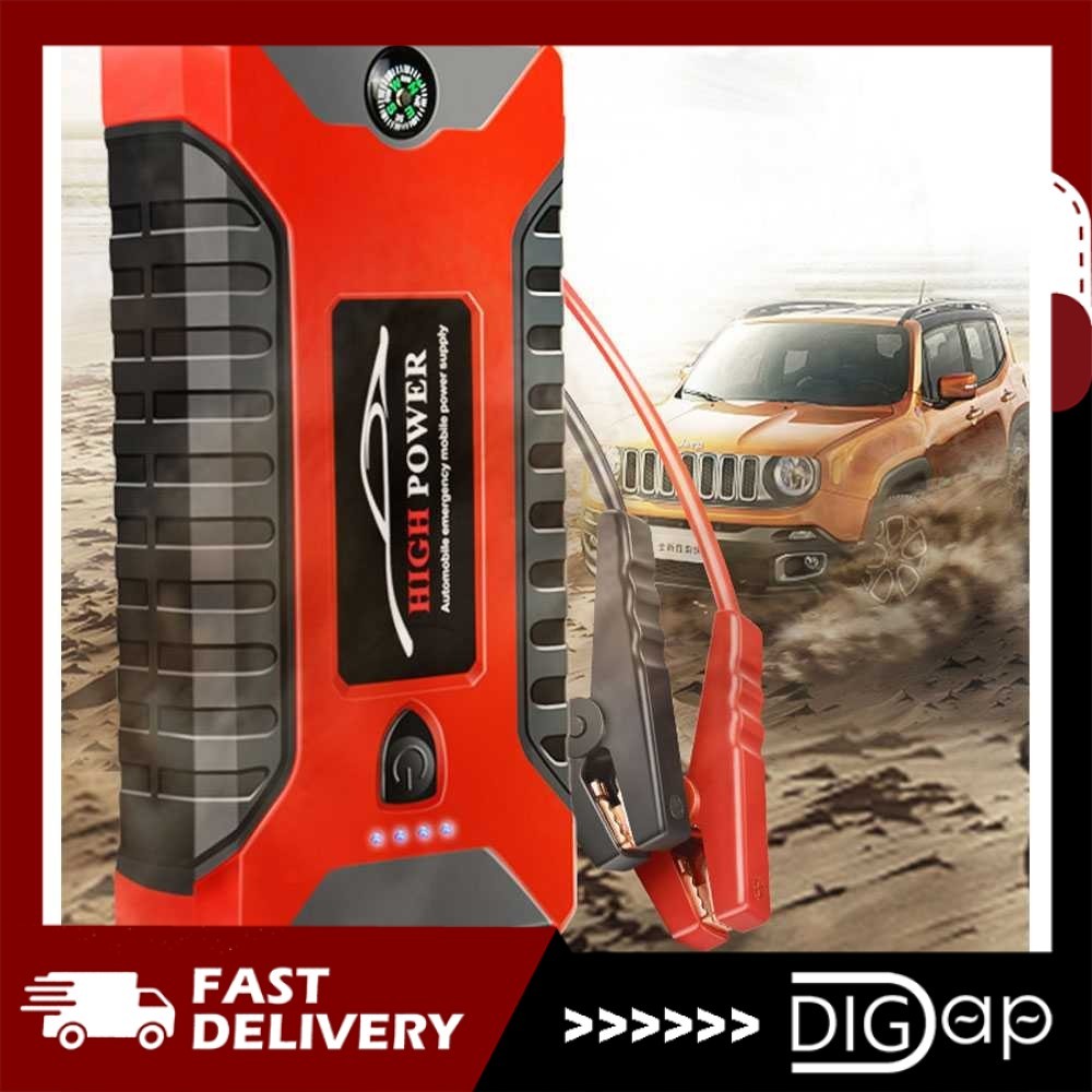 Jual DIGAP - Car Jump Starter Power Bank 4 Port USB 12V10000mAh - JX27 ...