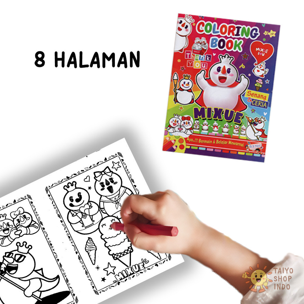 Jual TAIYO Mainan Anak Buku Mewarnai Edukasi Kreatif Painting Coloring ...