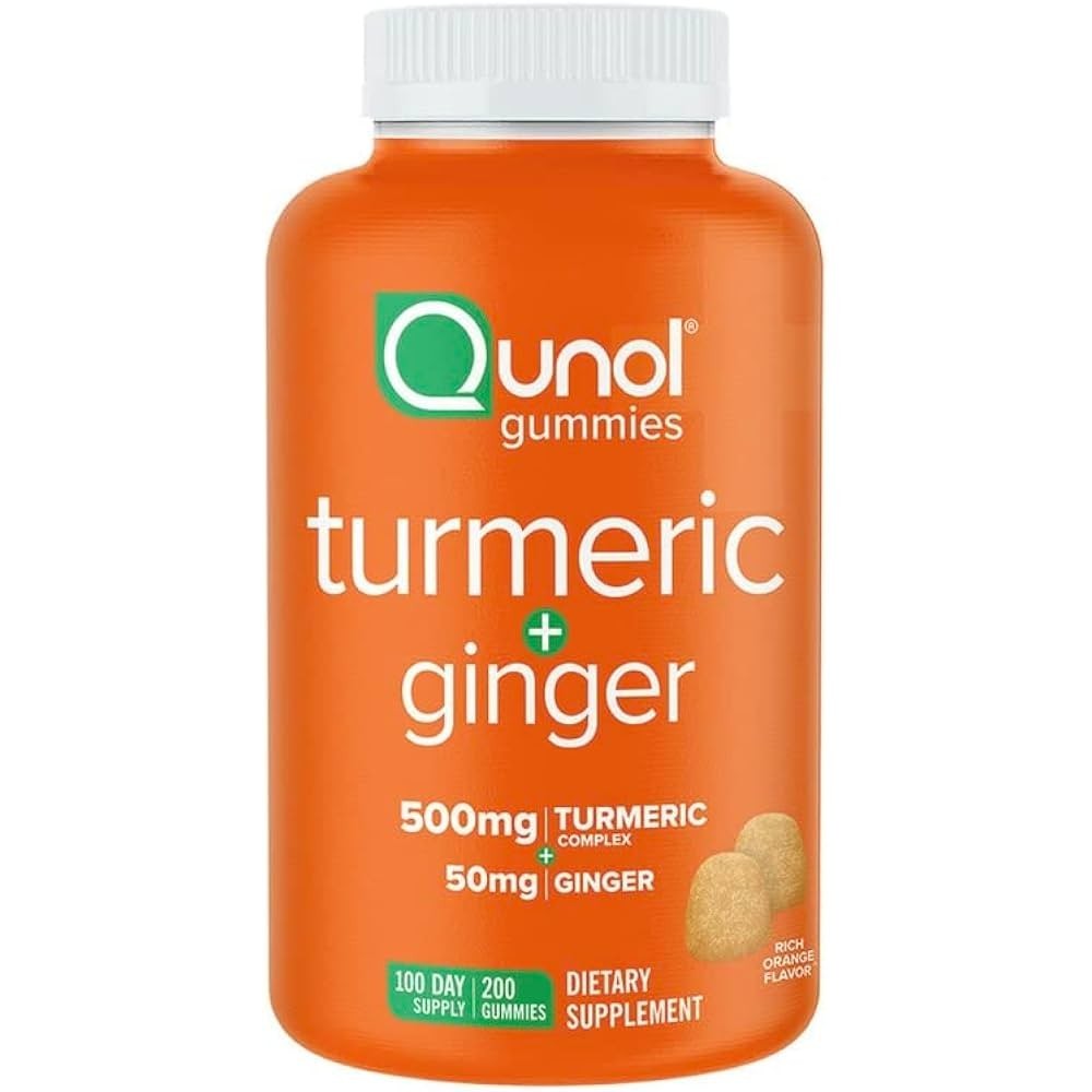 Jual Qunol Turmeric and Ginger Gummies, Gummy with 500mg Turmeric