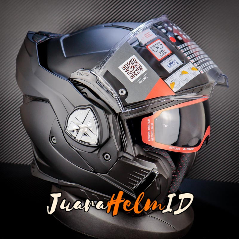 Jual LS2 HELM FF901 ADVANT-X SOLID / BLACK MATT / MODULAR / ADVANTX ...