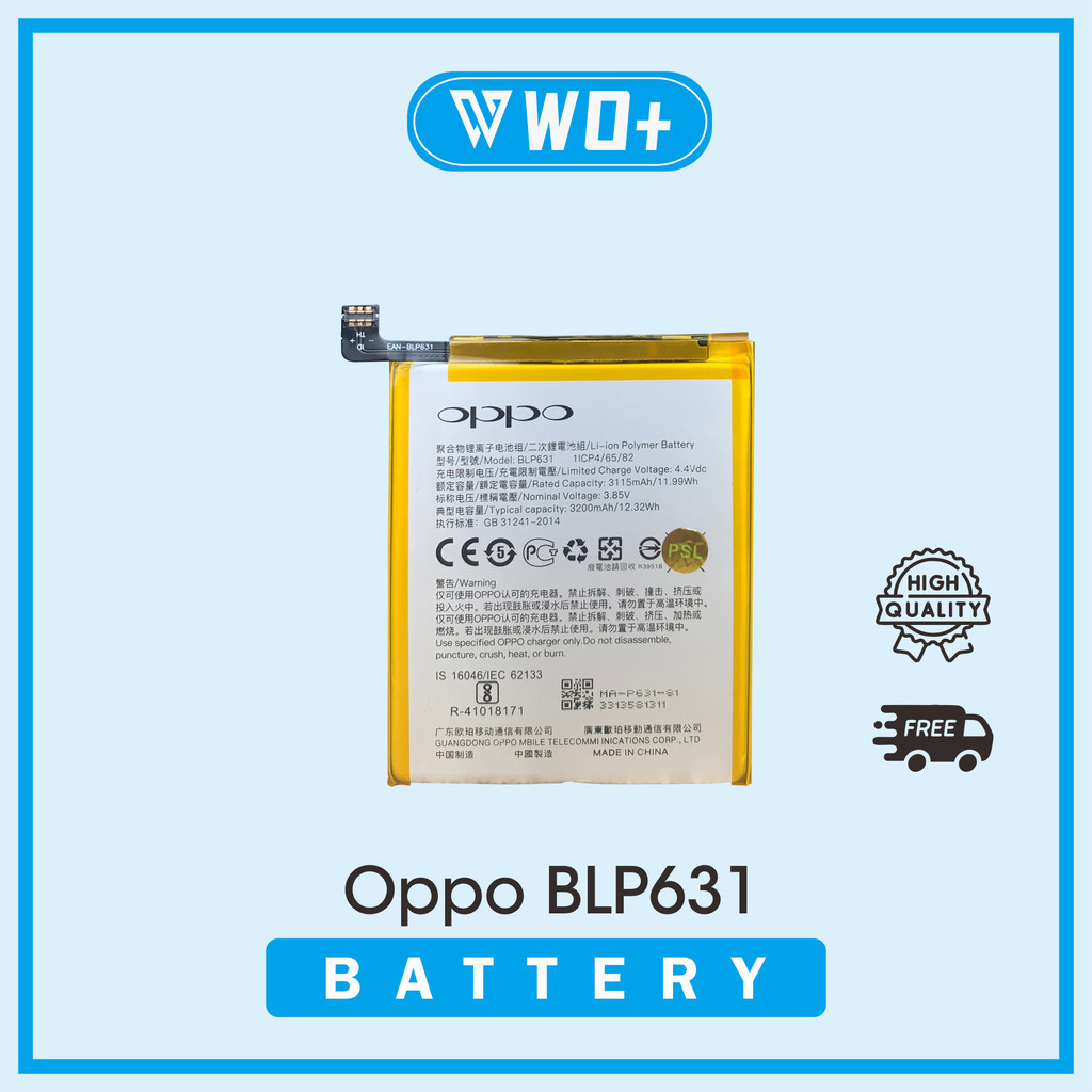 Jual OPPO Baterai BLP631 Plus A77 Original - Battery Tanam Original ...