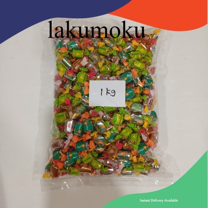 Jual permen rasa buah 1kg/permen rasa buah buahan LM | Shopee Indonesia
