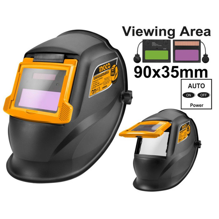 Jual INGCO Helm Topeng Pelindung Las Welding Helmet Auto Darkening ...
