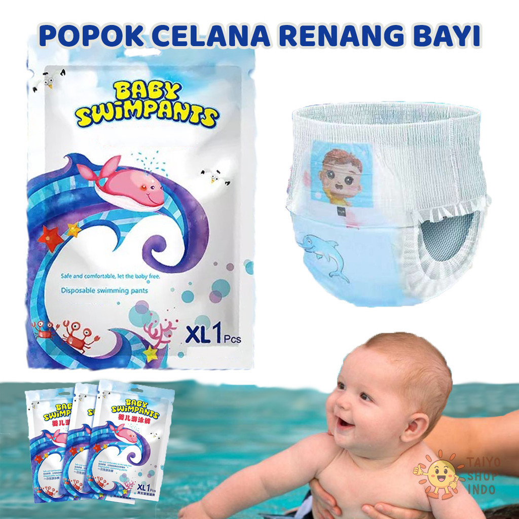 Jual TAIYO Popok Celana Renang Bayi Sekali Pakai Diapers Baby Swim ...