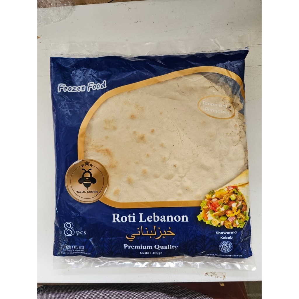 Jual Roti Lebanon Frozen Premium isi 8 pcs | Shopee Indonesia
