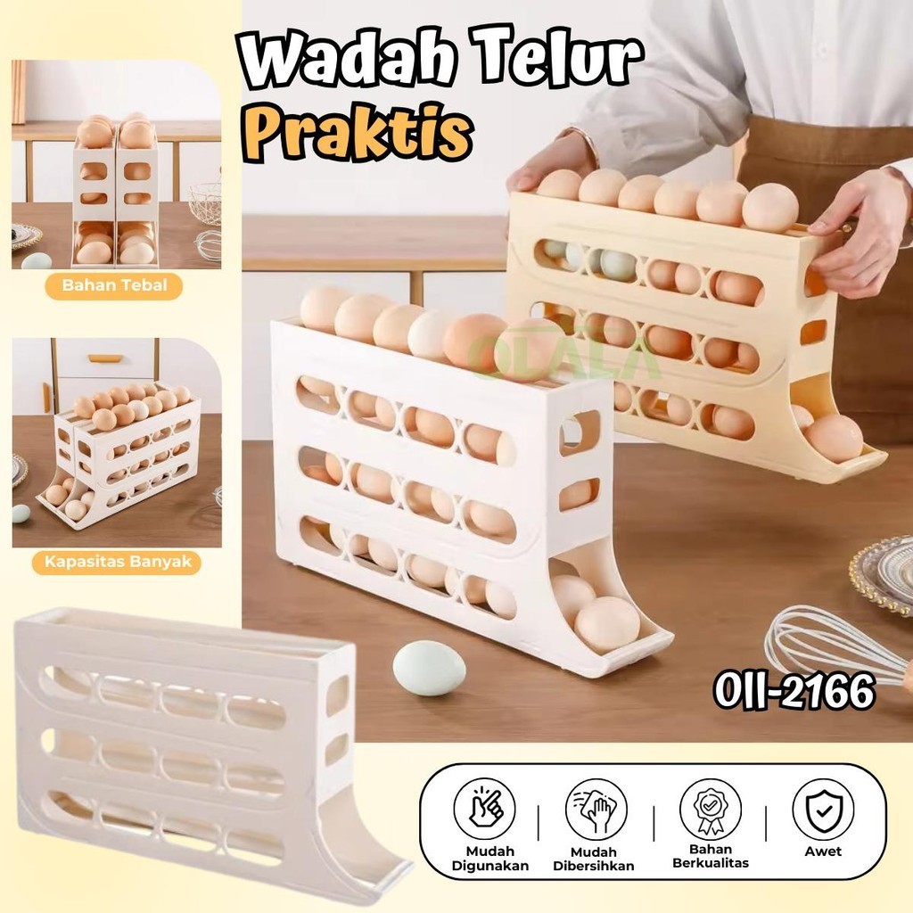 Jual Rak Telur 4 Tingkat Otomatis Penyimpanan Telur Refrigerator Egg ...
