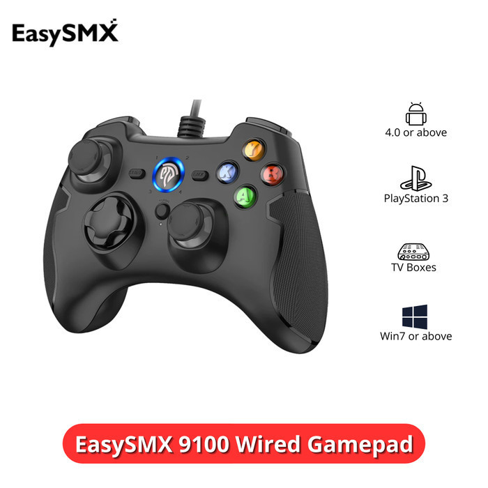 Jual EasySMX 9100 Gamepad Wired Joystick Controller Dualshock PC PS3 ...