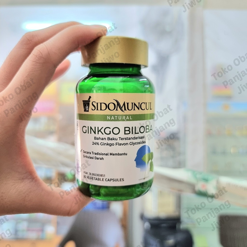 Jual Sido Muncul Natural Herbal Ginkgo Biloba 30 Kapsul - Daya Ingat ...