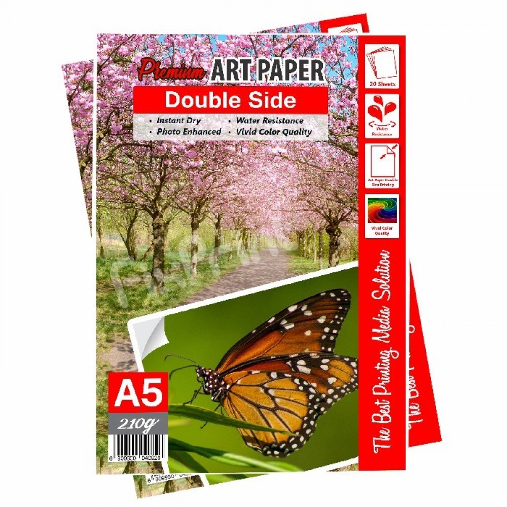 Jual Kertas Photo Art Paper A4 A5 120gsm 150gsm 210gsm Print Double