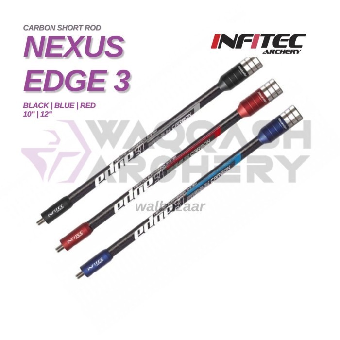 Jual INFITEC NEXUS EDGE 3 CARBON STABILIZER SHORT ROD Recurve Standard ...
