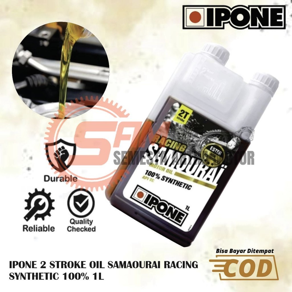 Jual Oli Samping IPONE Samurai 2T Ester 1L 2 Stroke Synthetic Oil Motor ...