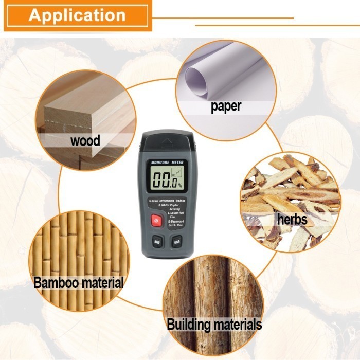 Jual Wood Moisture Meter Kayu Kertas Pengukur Kadar Air Paper MT10 MT ...