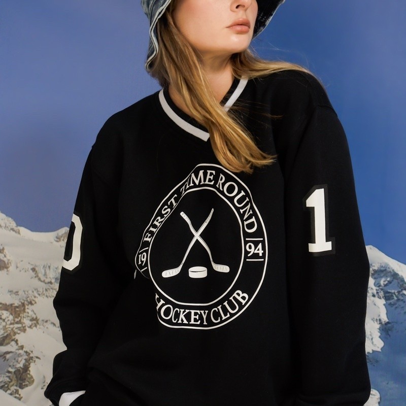 Jual First Time Round - Hockey Jersey - Black | Shopee Indonesia