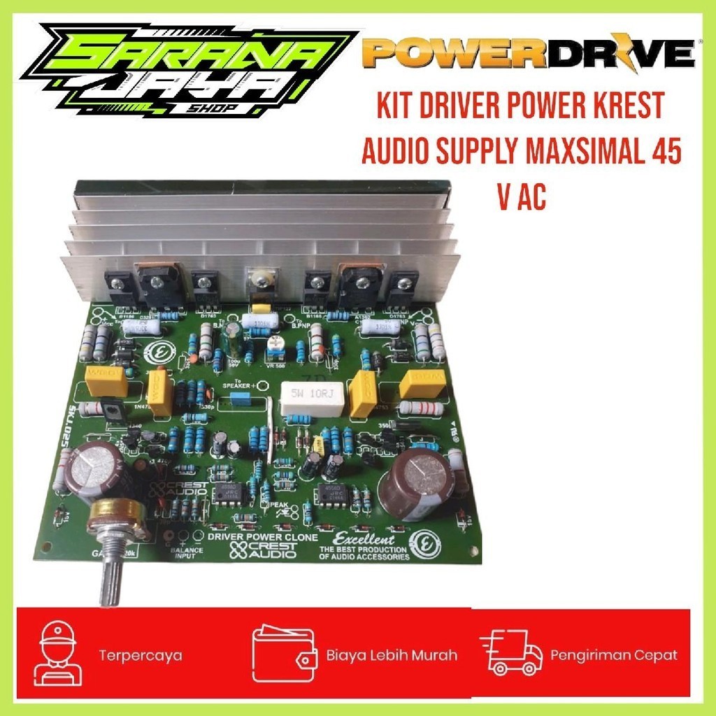 Jual KIT Driver Power CREST AUDIO ,DRIVER POWER CLASS CREST AUDIO