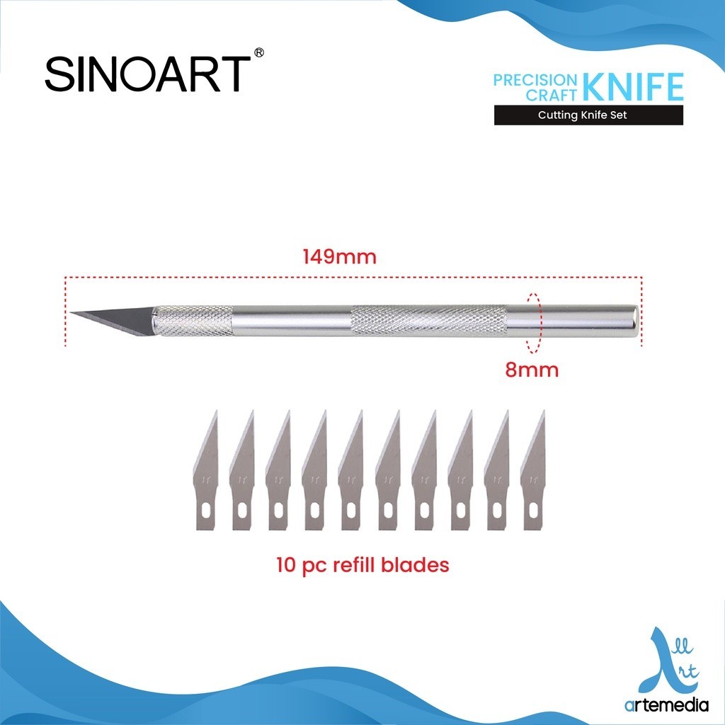 Jual Sinoart Cutting Knife Craft Cutter Pisau Seni | Shopee Indonesia