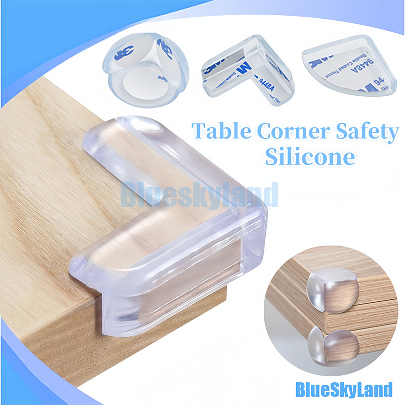 Jual Pelindung Sudut Meja Transparan / Pengaman Siku Sudut Meja
