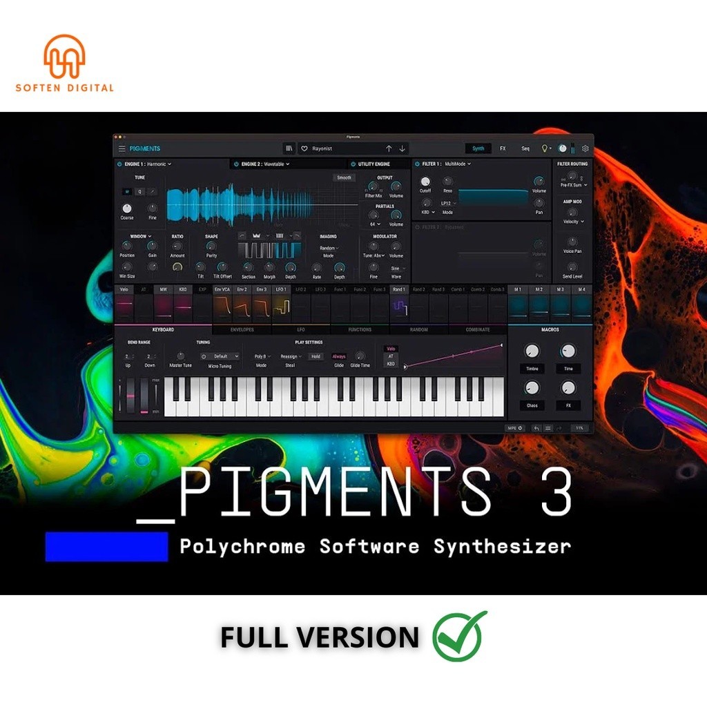 Jual Arturia Pigments v3 VST Plugin analyzing and emulating the best ...