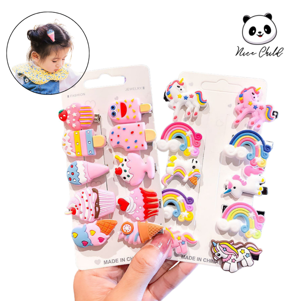 Jual NICE CHILD Jepitan Rambut Anak Perempuan Lucu 10 in 1 Fashion ...