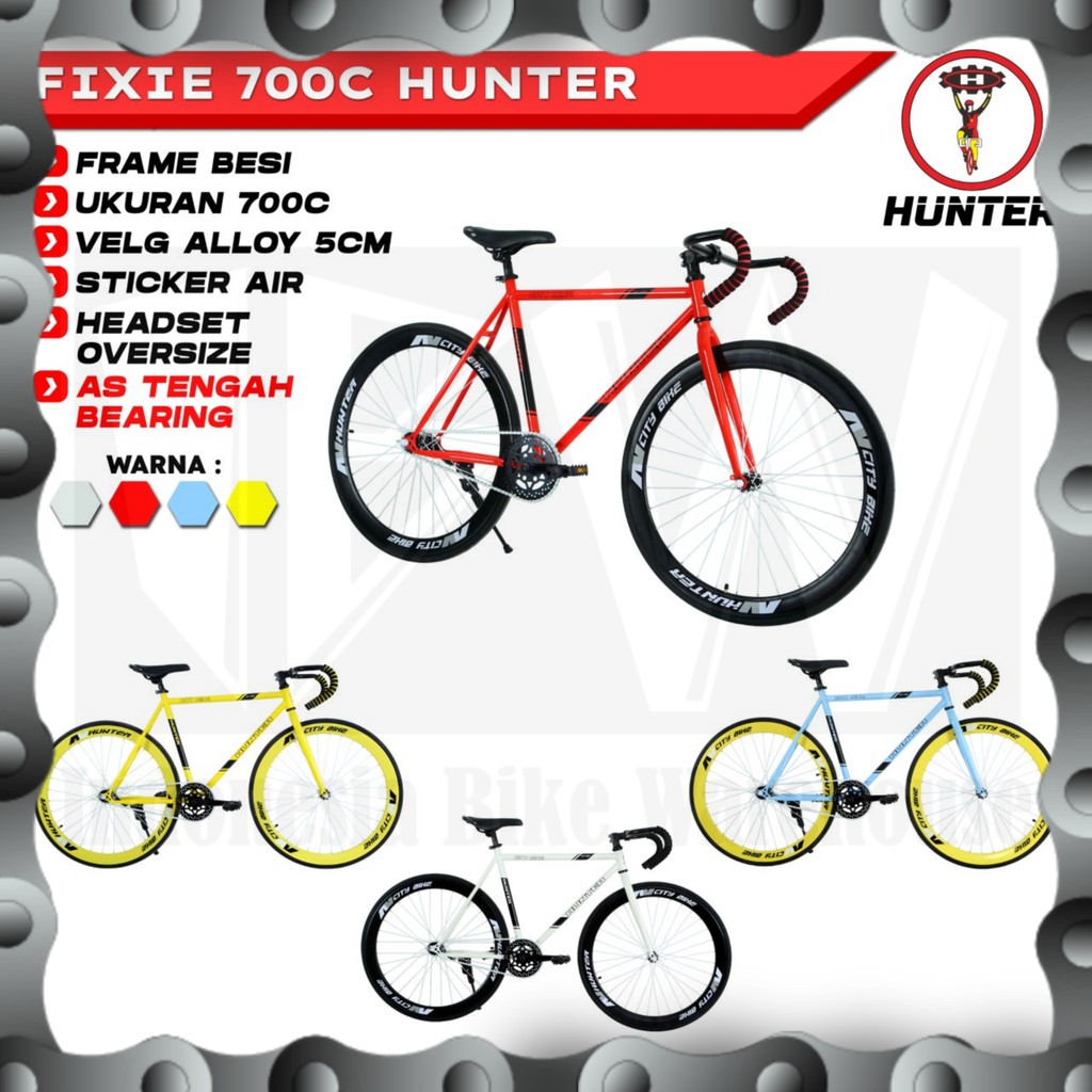 Jual IBW - Sepeda Fixie HUNTER 700C | Shopee Indonesia