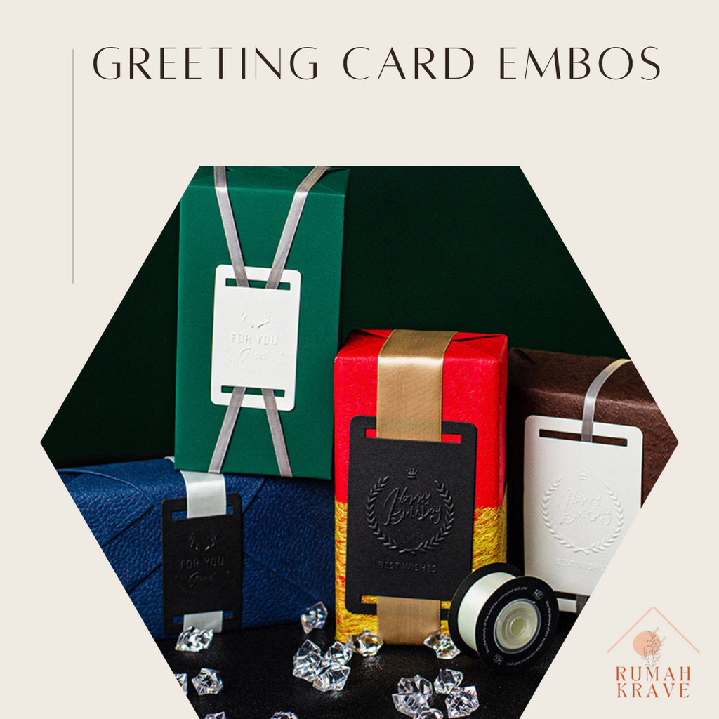 Jual RUMAH KRAVE - Greeting Card Embos Kartu Ucapan Hitam Putih ...