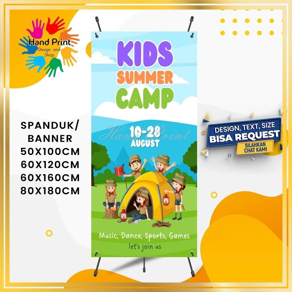Jual SPANDUK / BANNER Camping Pramuka Jambore Kembali Ke Alam F MMT