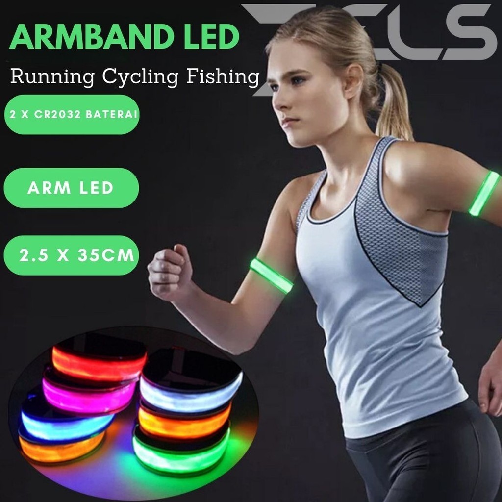 Jual Gelang LED Running Armband Wristband Sport Safety Belt ELS-233 ...