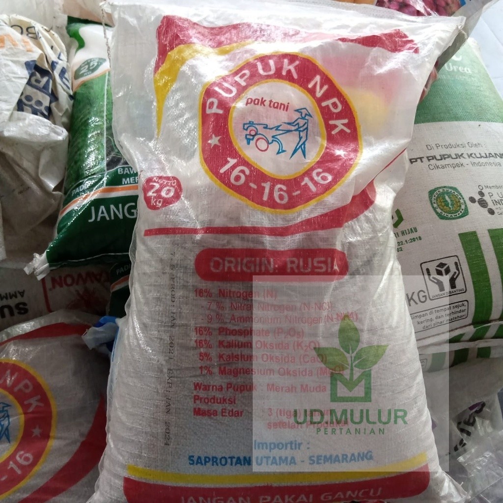 Jual Pupuk NPK 16 16 16 MERAH isi 20kg merah dari PAK TANI | Shopee ...