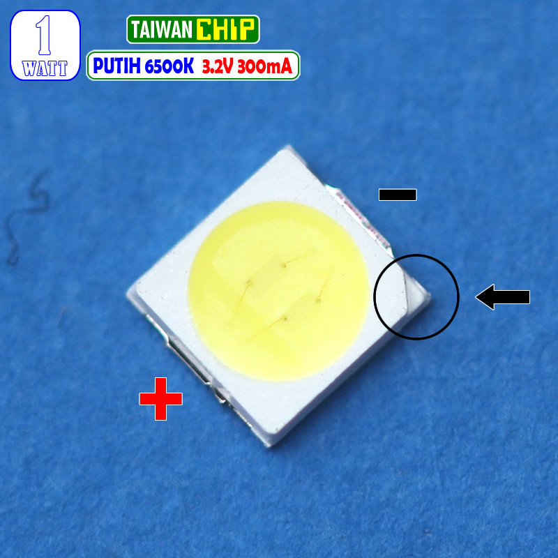 Jual SMD 3030 SMD3030 1W 3 Volt 3V Putih WHITE 6000K 6500K Taiwan 300mA ...