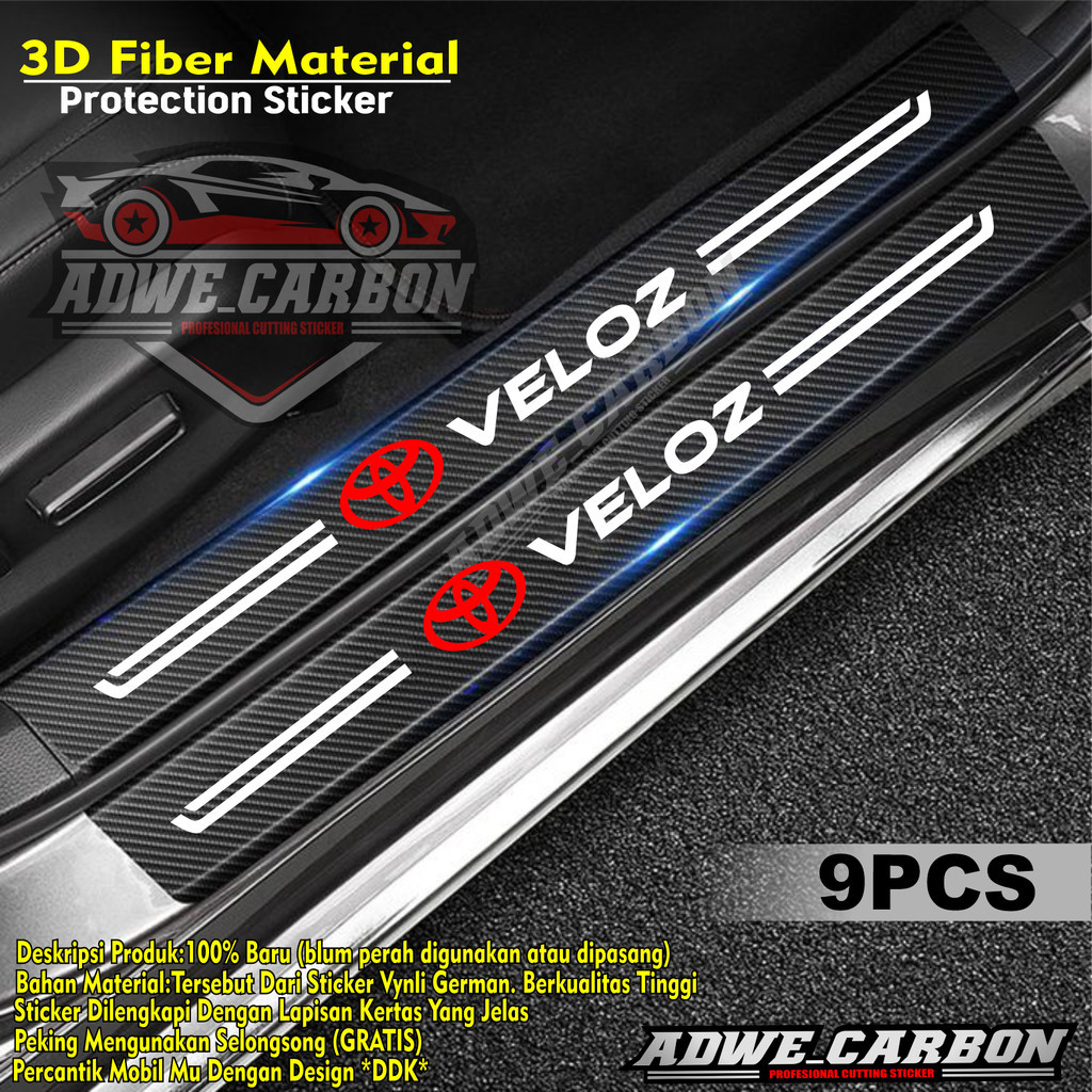 Jual veloz carbon 5d pelindung pijakan kaki mobil toyota VELOZ ...