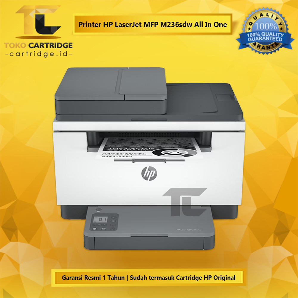 Jual Printer Hp Mfp M236sdw Laserjet Monochrome All In One Adf Duplex Wireless Print Scan Copy 0093