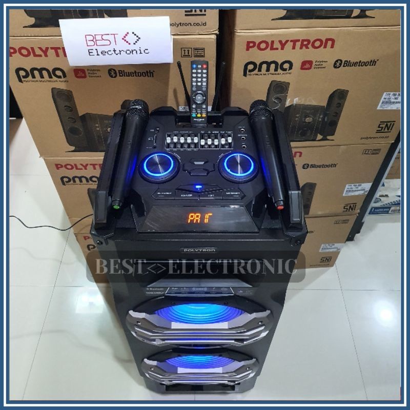 Jual Promo Spesial Speaker Meeting Speaker Trolley Polytron Pts Kf Free Mic Original