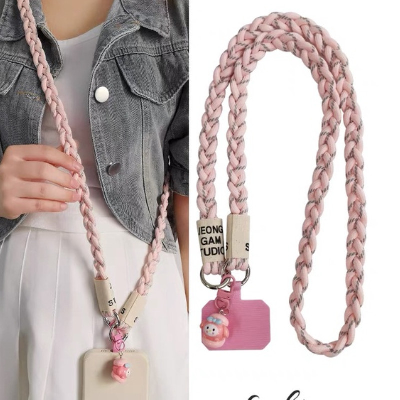 Jual Universal Cross-body hp Lanyard Weave Mobile Phone Strap Lanyard ...