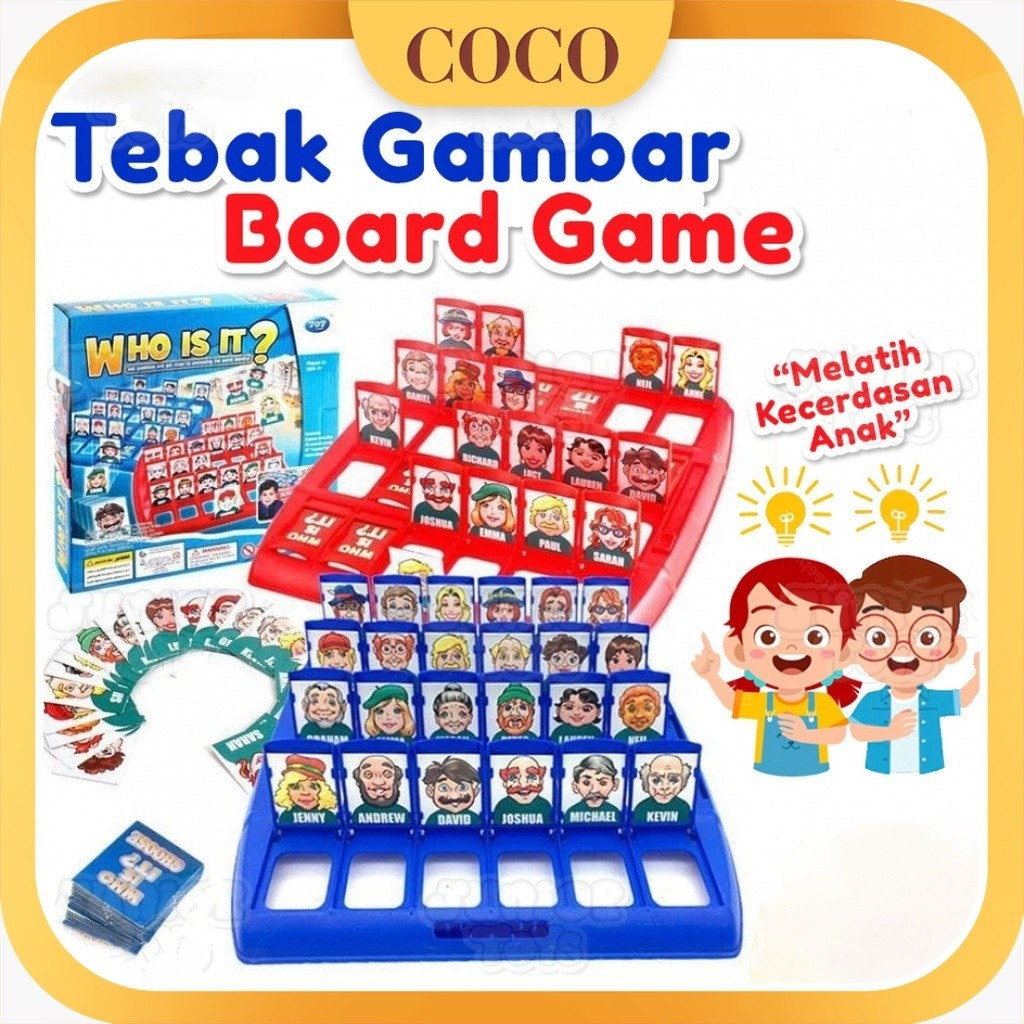 Jual Permainan Tebak Gambarmainan Anak Tebak Gambar Board Game Who Is