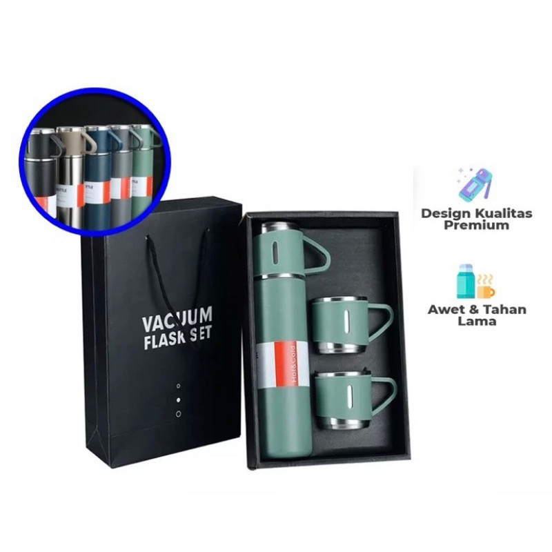 Jual [SP366] Thermos Sultan Set/Termos Vacuum Flask Set Hampers 500ml ...