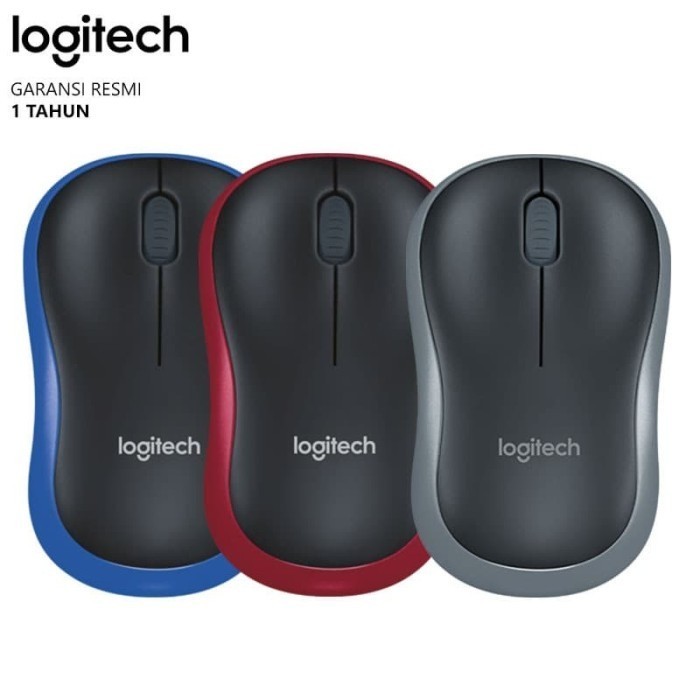 Jual Logitech Mouse Wireless M185 - Hitam - Grey | Shopee Indonesia