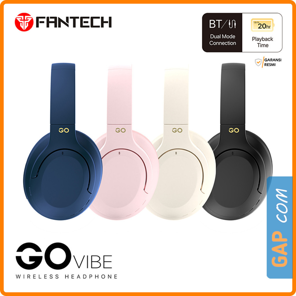 Jual Headset Headphone Wireless BT Gaming Fantech WH05 Go Vibe Dual ...